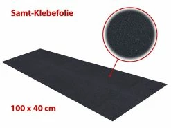 Infactory Samtfolie:Samt-Klebefolie 40 X 100 Cm, Schwarz