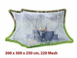 Infactory XXL Moskitonetz:Moskitonetz Für Innen Und Außen, 300 X 300 X 250 Cm, 220 Mesh, Weiß