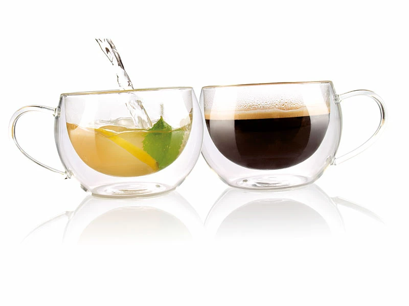 Cucina Di Modena Glas-Tassen Doppelwandig:Doppelwandiges Kaffee- & Tee-Glas, 8er-Set 2 Cucina Di Modena Glas-Tassen Doppelwandig:Doppelwandiges Kaffee- & Tee-Glas, 8er-Set – Bild 2