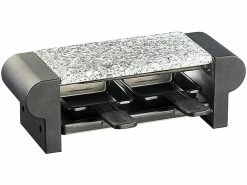 Rosenstein & Söhne Raclette Grill:Raclette Für 2 Personen, Mit Grillaufsatz Und Heißem Stein, 350 Watt