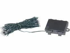 Lunartec Lichterkette Outdoor:2er-Set LED-Lichterketten Mit 50 LEDs, Timer, Batterie, Warmweiß, 5 M -Haushalt Verkäufe nc3989 2