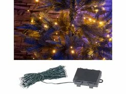 Lunartec Lichterkette Outdoor:2er-Set LED-Lichterketten Mit 50 LEDs, Timer, Batterie, Warmweiß, 5 M -Haushalt Verkäufe nc3989 6
