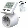 Revolt Energiemessgerät:Digitaler Energiekostenmesser Mit 180° Drehbarem Display, Bis 3.680 W