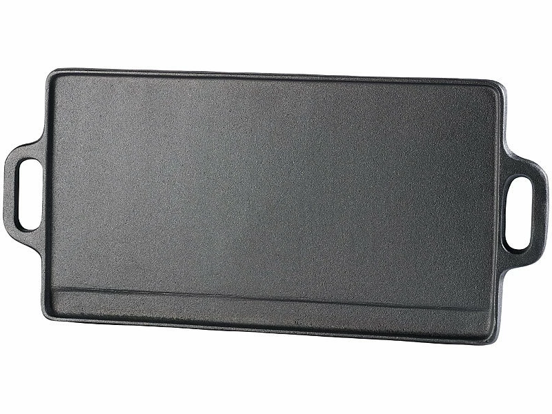 Rosenstein & Söhne Gusseisen Grillplatte:Gusseiserne Wende-Grillplatte Für Ofen, Herd Und Grill, 51 X 23,5 Cm 4 Rosenstein & Söhne Gusseisen Grillplatte:Gusseiserne Wende-Grillplatte Für Ofen, Herd Und Grill, 51 X 23,5 Cm – Bild 4