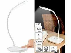 PEARL Akku Tischleuchte:2er-Set Schwanenhals-Schreibtischleuchten, 3-Watt-COB-LED & Akku, USB 18 PEARL Akku Tischleuchte:2er-Set Schwanenhals-Schreibtischleuchten, 3-Watt-COB-LED & Akku, USB -Haushalt Verkäufe nc5829 5