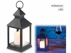 Lunartec Grablaternen:2er Pack Laterne Mit Flackernder LED-Kerze Und Timer, Batteriebetrieb -Haushalt Verkäufe nc5850 5