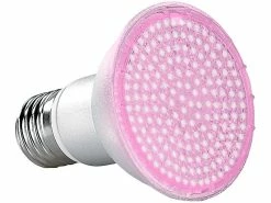 Lunartec Pflanzenleuchte:LED-Pflanzenlampe Für E27 Fassungen, Mit 168 LEDs, 105 Lumen