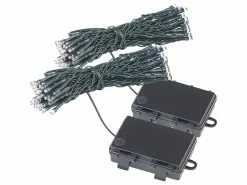 Lunartec Lichterkette Outdoor:2er-Set LED-Lichterketten Mit 50 LEDs, Timer, Batterie, Warmweiß, 5 M -Haushalt Verkäufe nc7534 8
