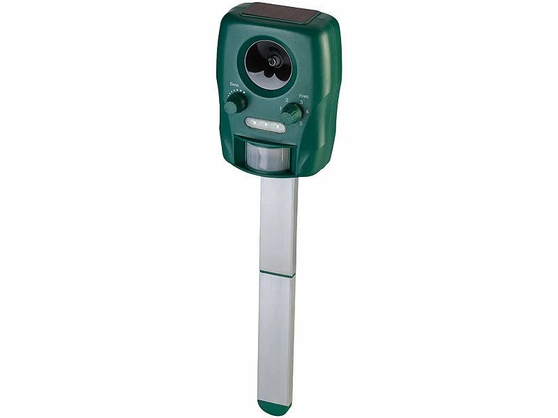 Exbuster Tierscheuche:2er-Set Ultraschall-Solar-Tierschrecke Mit Bewegungssensor, IP44 12 Exbuster Tierscheuche:2er-Set Ultraschall-Solar-Tierschrecke Mit Bewegungssensor, IP44 – Bild 12