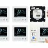 Revolt Temperaturregler:4er-Set WLAN-Thermostate Für Fußbodenheizungen, Für Siri, Alexa & GA