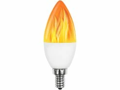 Luminea Flackerlampe:2er-Set LED-Lampen Mit Flammeneffekt, 3 Beleuchtungs-Modi, E14, 2 W, -Haushalt Verkäufe nc7778 2