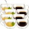 Cucina Di Modena Glas-Tassen Doppelwandig:Doppelwandiges Kaffee- & Tee-Glas, 8er-Set