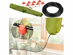 Royal Gardineer Bewässerung Balkon:Pflanzen-Bewässerungssystem Mit 8 Einstellbaren Tropfern, 11 Liter