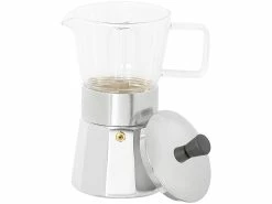 Cucina Di Modena Espressobereiter:Design-Espressokocher, Kanne Aus Borosilikat-Glas, 300 Ml, 6 Tassen -Haushalt Verkäufe nx1437 1