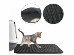 Sweetypet Katzenstreumatte:2er-Set Wasserdichte Katzenklo-Vorleger Mit Wabenstruktur, 65 X 45 Cm -Haushalt Verkäufe nx1506 6