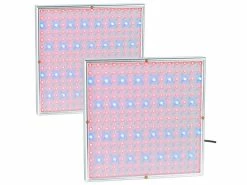 Lunartec Grow Light:2er-Set Profi LED-Pflanzen-Wachstums-Leuchtpanels Mit Je 225 LEDs