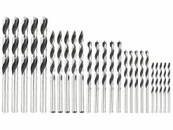 AGT Holzbohrer:Holz-Bohrer-Set Für Akkuschrauber, Je 5x In 3/4/5/6/8 Mm