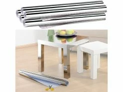 Infactory Spiegelfolie Basteln:5x Deko-Spiegelfolie, Selbstklebend, Opak, 150 X 40 Cm