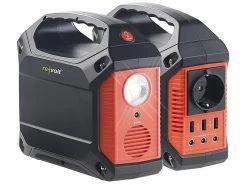 Revolt Powerbank 230V:Powerstation & Solar-Generator, 155 Wh, 230 V, 12 V, USB, 180 Watt