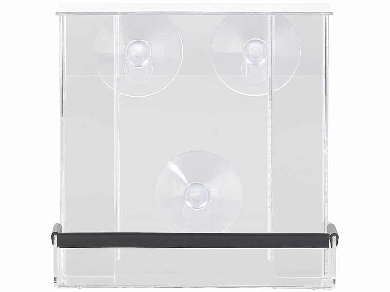 Royal Gardineer Futterhäuschen:2er-Set Vogel-Futterhäuser Aus Acryl, Je 2 Silos, Saugnapf-Befestigung 6 Royal Gardineer Futterhäuschen:2er-Set Vogel-Futterhäuser Aus Acryl, Je 2 Silos, Saugnapf-Befestigung – Bild 6