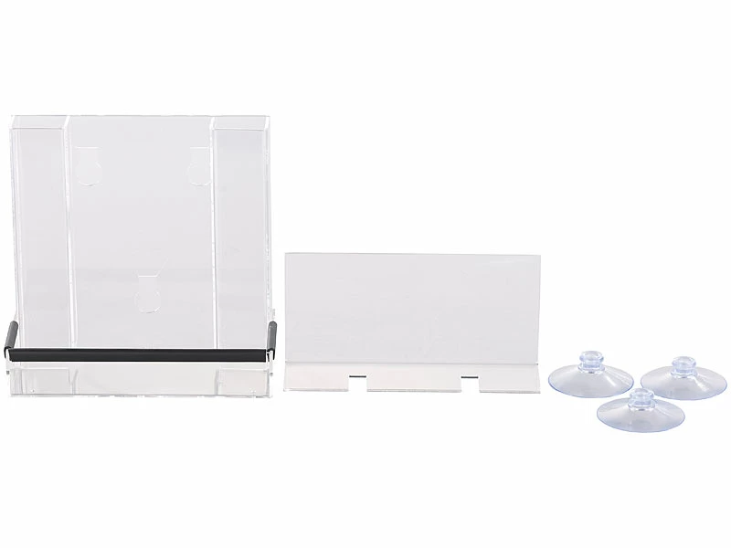 Royal Gardineer Futterhäuschen:2er-Set Vogel-Futterhäuser Aus Acryl, Je 2 Silos, Saugnapf-Befestigung 7 Royal Gardineer Futterhäuschen:2er-Set Vogel-Futterhäuser Aus Acryl, Je 2 Silos, Saugnapf-Befestigung – Bild 7