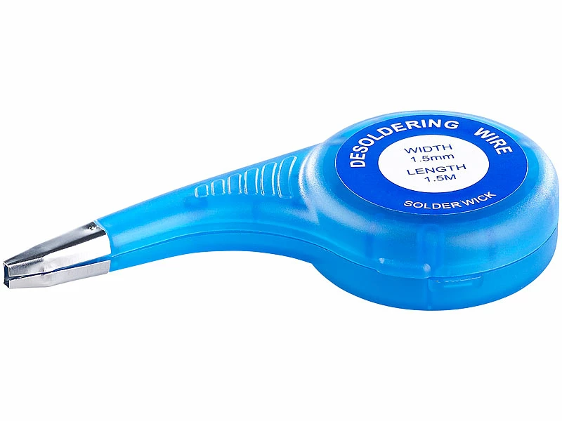 AGT Entlötdraht:9er-Set Entlötlitzen Mit 3 Spendern, Beschichtet, Je 1,5 Mm X 1,5 M 4 AGT Entlötdraht:9er-Set Entlötlitzen Mit 3 Spendern, Beschichtet, Je 1,5 Mm X 1,5 M – Bild 4