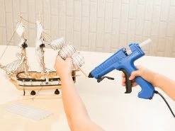 AGT Klebepistole:Profi-Heißklebepistole, Langer Vorschub-Hebel, 150 W, Inkl. 50 Sticks -Haushalt Verkäufe nx3240 5