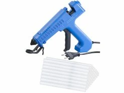 AGT Klebepistole:Profi-Heißklebepistole, Langer Vorschub-Hebel, 150 W, Inkl. 50 Sticks