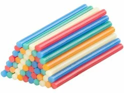 AGT Heißklebesticks:50 Klebesticks Für Heißklebepistolen, 11 X 200 Mm, Bunt