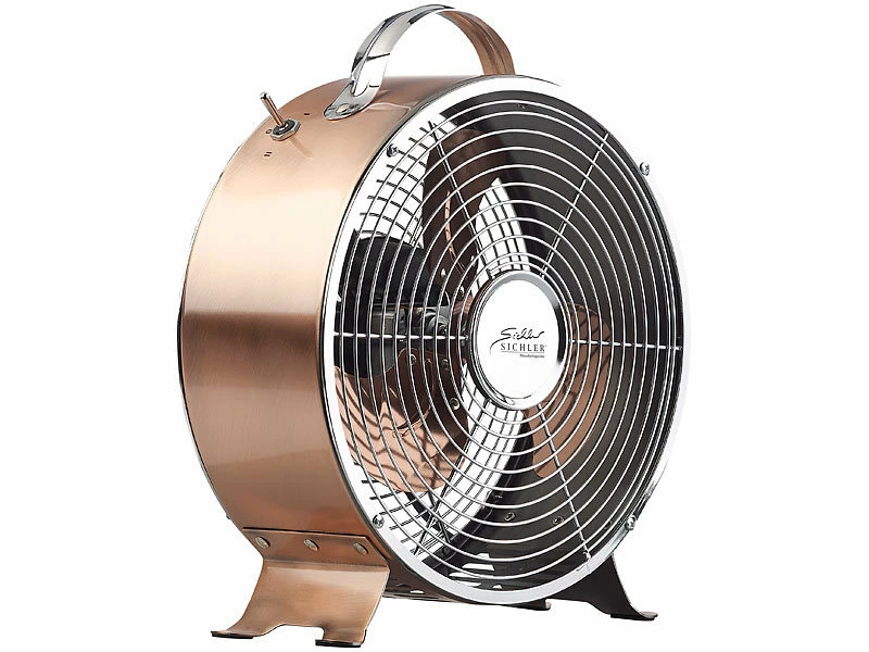 Sichler Haushaltsgeräte Sichler Retro Tischventilator:Tisch-Ventilator Aus Vollmetall Im Retro-Design, 20 Watt 4 Sichler Haushaltsgeräte Sichler Retro Tischventilator:Tisch-Ventilator Aus Vollmetall Im Retro-Design, 20 Watt – Bild 4