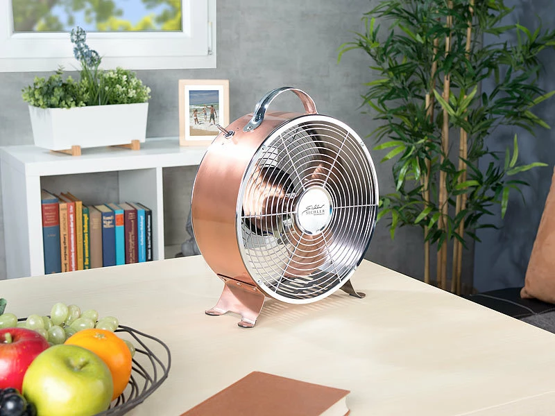 Sichler Haushaltsgeräte Sichler Retro Tischventilator:Tisch-Ventilator Aus Vollmetall Im Retro-Design, 20 Watt 7 Sichler Haushaltsgeräte Sichler Retro Tischventilator:Tisch-Ventilator Aus Vollmetall Im Retro-Design, 20 Watt – Bild 7