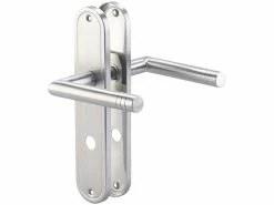 AGT Türklinke:2er-Set Edelstahl-Türbeschlag-Sets Für Bad & WC, Je 2 Klinken 18 AGT Türklinke:2er-Set Edelstahl-Türbeschlag-Sets Für Bad & WC, Je 2 Klinken -Haushalt Verkäufe nx3376 1