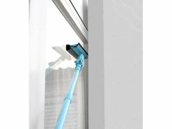 Sichler Haushaltsgeräte Sichler Teleskop Fensterwischer:Fensterwischer Mit Schwamm, Abzieher, Teleskopstab Mit 2 Kipp-Gelenken -Haushalt Verkäufe nx3803 8