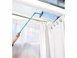 Sichler Haushaltsgeräte Sichler Teleskop Fensterwischer:Fensterwischer Mit Schwamm, Abzieher, Teleskopstab Mit 2 Kipp-Gelenken -Haushalt Verkäufe nx3803 9