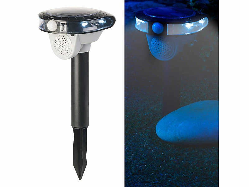 Royal Gardineer Vogelschreck Elektrisch:Solar-Vogelschreck, Bewegungs-Sensor, 3 Sounds, LED-Blitzlicht, 95 DB 3 Royal Gardineer Vogelschreck Elektrisch:Solar-Vogelschreck, Bewegungs-Sensor, 3 Sounds, LED-Blitzlicht, 95 DB – Bild 3