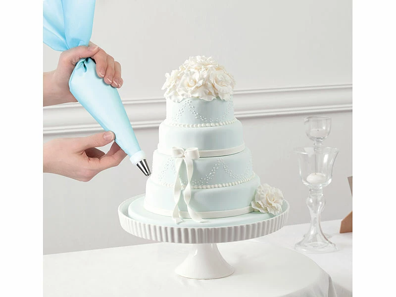 Rosenstein & Söhne Spritzbeutelset:32-teiliges Spritzbeutel-Set In 2 Größen, Mit 27 Edelstahl-Aufsätzen 5 Rosenstein & Söhne Spritzbeutelset:32-teiliges Spritzbeutel-Set In 2 Größen, Mit 27 Edelstahl-Aufsätzen – Bild 5