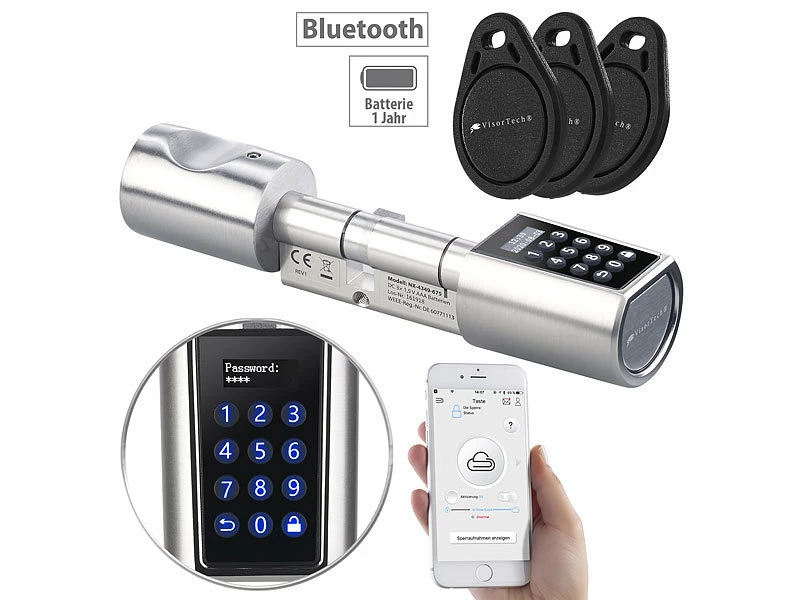 VisorTech Zahlenschloss:Elektronischer Tür-Schließzylinder, Transponder, Code, App, M Gateway 12 VisorTech Zahlenschloss:Elektronischer Tür-Schließzylinder, Transponder, Code, App, M Gateway – Bild 12