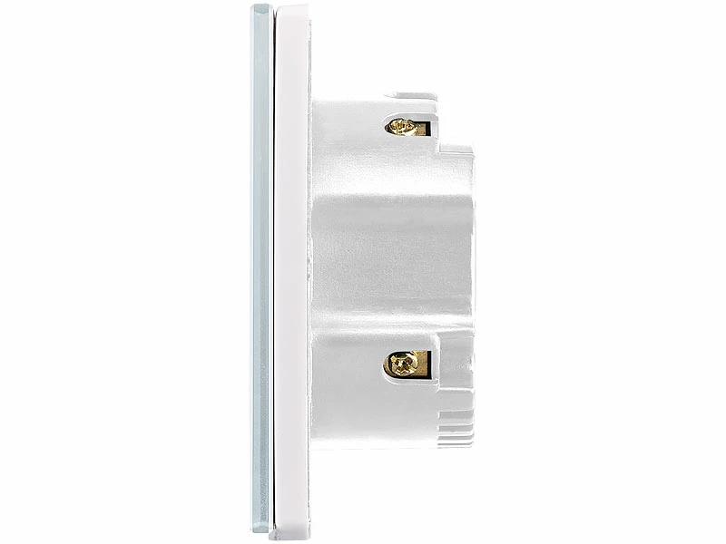 Luminea Home Control Alexa WiFi-Lichtschalter:Touch-Doppel-Lichttaster, Versandrückläufer 8 Luminea Home Control Alexa WiFi-Lichtschalter:Touch-Doppel-Lichttaster, Versandrückläufer – Bild 8