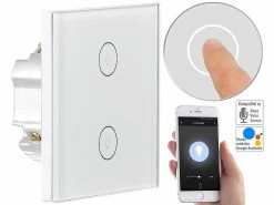 Luminea Home Control Alexa WiFi-Lichtschalter:Touch-Doppel-Lichttaster, Versandrückläufer 21 Luminea Home Control Alexa WiFi-Lichtschalter:Touch-Doppel-Lichttaster, Versandrückläufer -Haushalt Verkäufe nx4505 7