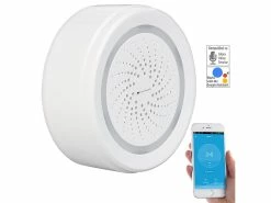 VisorTech Elesion Sirene:2er-Set Alarm-Sirene Mit WLAN & App, Komp. Zu Alexa & Google Assistant -Haushalt Verkäufe nx4508 13