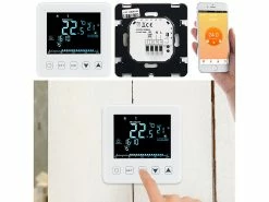 Revolt Temperaturregler:4er-Set WLAN-Thermostate Für Fußbodenheizungen, Für Siri, Alexa & GA -Haushalt Verkäufe nx4526 9