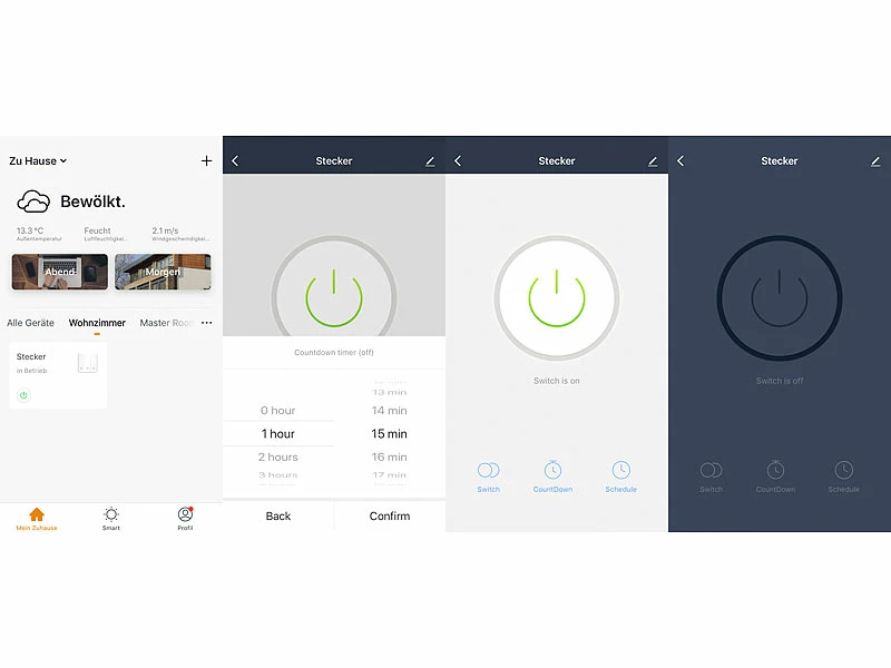 Luminea Home Control WLAN Relais:3er-Set WLAN-Schalter Für Licht & Co., Für Alexa & Google Assistant 7 Luminea Home Control WLAN Relais:3er-Set WLAN-Schalter Für Licht & Co., Für Alexa & Google Assistant – Bild 7