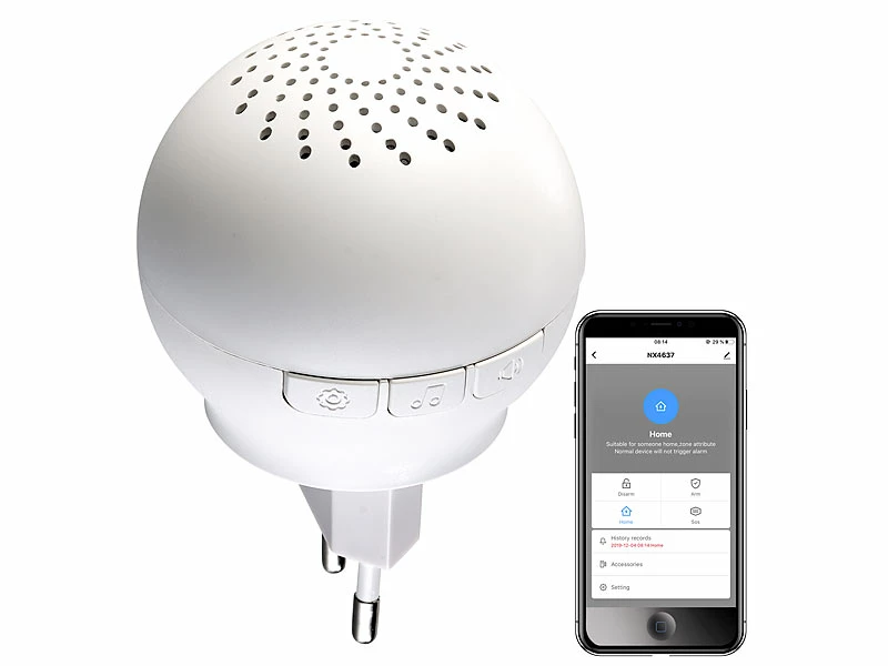 VisorTech Receiver:Smarter 2in1 WLAN-Steckdosen-Alarm/-Klingel Mit Funk-Gateway 433 MHz 2 VisorTech Receiver:Smarter 2in1 WLAN-Steckdosen-Alarm/-Klingel Mit Funk-Gateway 433 MHz – Bild 2