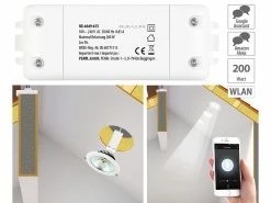 Luminea Home Control Siri Lichtschalter:3er-Set WLAN-Schalter Mit Dimmer, Für Siri, Alexa & Google Assistant -Haushalt Verkäufe nx4649 7