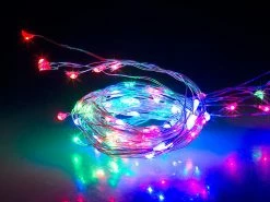 Lunartec Lichtvorhang:RGB-LED-Lichtervorhang, 300 LEDs, Fernbedienung, 3x3 M, Timer, USB -Haushalt Verkäufe nx4684 4