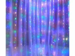 Lunartec Lichtvorhang:RGB-LED-Lichtervorhang, 300 LEDs, Fernbedienung, 3x3 M, Timer, USB -Haushalt Verkäufe nx4684 8