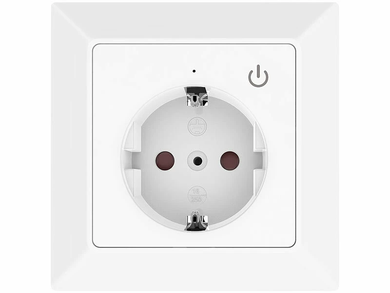 Luminea Home Control Smart Steckdosen:WLAN-Unterputz-Steckdose Mit App, Für Siri, Alexa & GA, 5er Pack 3 Luminea Home Control Smart Steckdosen:WLAN-Unterputz-Steckdose Mit App, Für Siri, Alexa & GA, 5er Pack – Bild 3