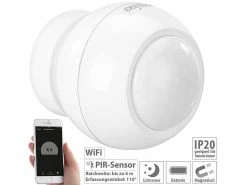 Luminea Home Control Dämmerungssensor:2er-Set WLAN-PIR-Bewegungsmelder Und Lichtsensor Mit App -Haushalt Verkäufe nx4694 6