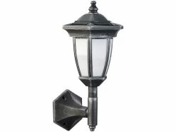 Lunartec Solar Aussenwandleuchten:2er-Set Solar-LED-Stand- & Wandlaternen Mit Flammeneffekt, IP44 -Haushalt Verkäufe nx4794 1