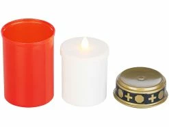 PEARL Grableuchten:8er-Set Flackernde Grablicht-LED-Kerzen, Batteriebetrieb, 12 Cm Hoch -Haushalt Verkäufe nx4839 2